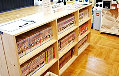 コミック本も品揃え豊富！